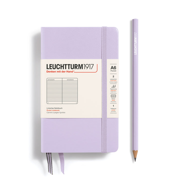 Hardcover A6 Lined Pocket Notebook | Lilac