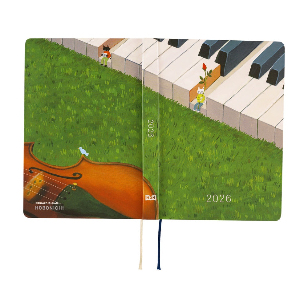 Hobonichi Techo 2026 A6 HON Planner | Hiroko Kubota: Waiting on the Chord | English