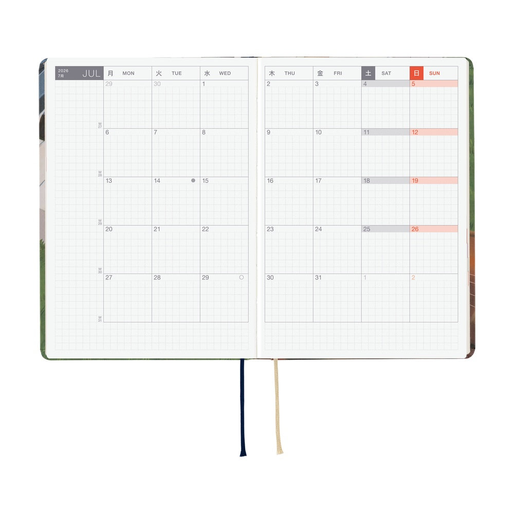 Hobonichi Techo 2026 A6 HON Planner | Hiroko Kubota: Waiting on the Chord | English