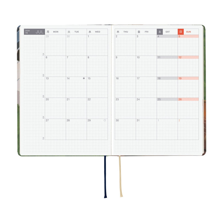 Hobonichi Techo 2026 A6 HON Planner | Hiroko Kubota: Waiting on the Chord | English