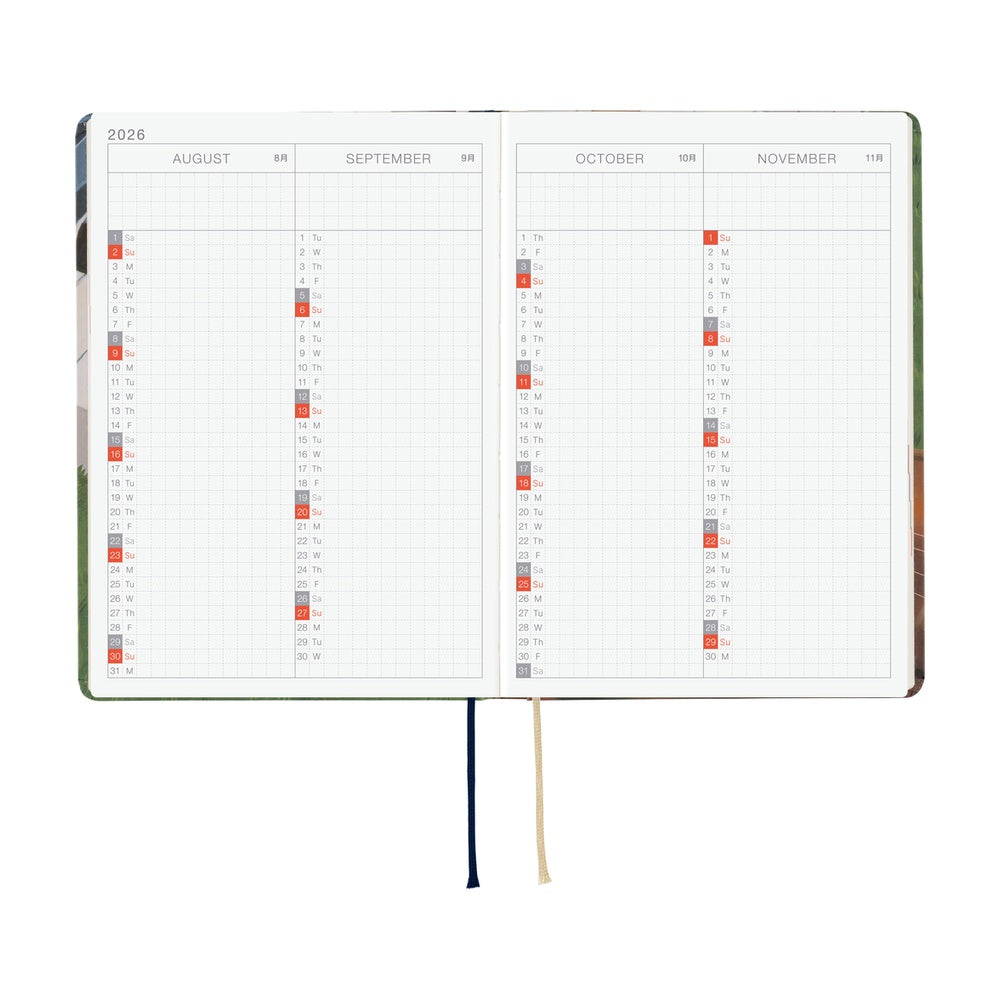 Hobonichi Techo 2026 A6 HON Planner | Hiroko Kubota: Waiting on the Chord | English