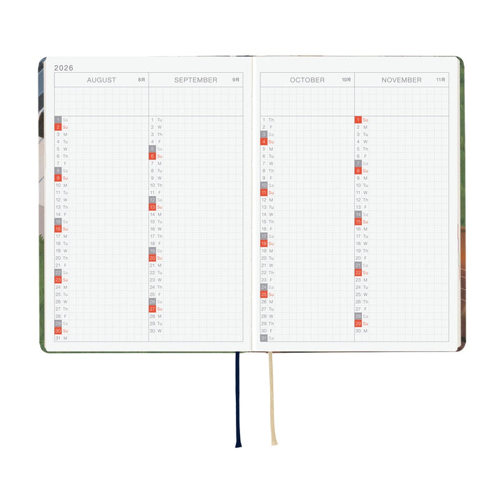 Hobonichi Techo 2026 A6 HON Planner | Hiroko Kubota: Waiting on the Chord | English