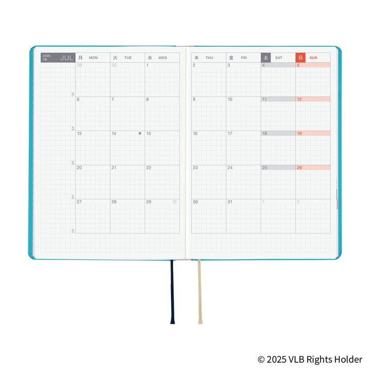 Hobonichi Techo 2026 A6 HON Planner | Virginia Lee Burton: The Little House | English