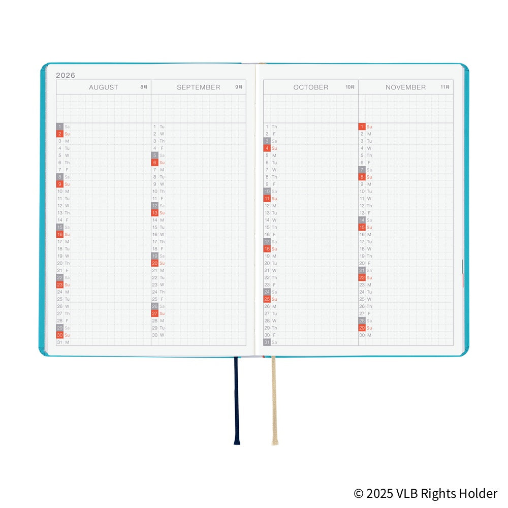 Hobonichi Techo 2026 A6 HON Planner | Virginia Lee Burton: The Little House | English