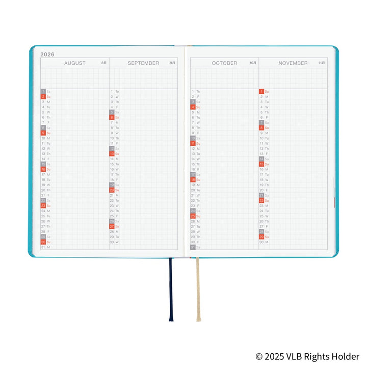 Hobonichi Techo 2026 A6 HON Planner | Virginia Lee Burton: The Little House | English