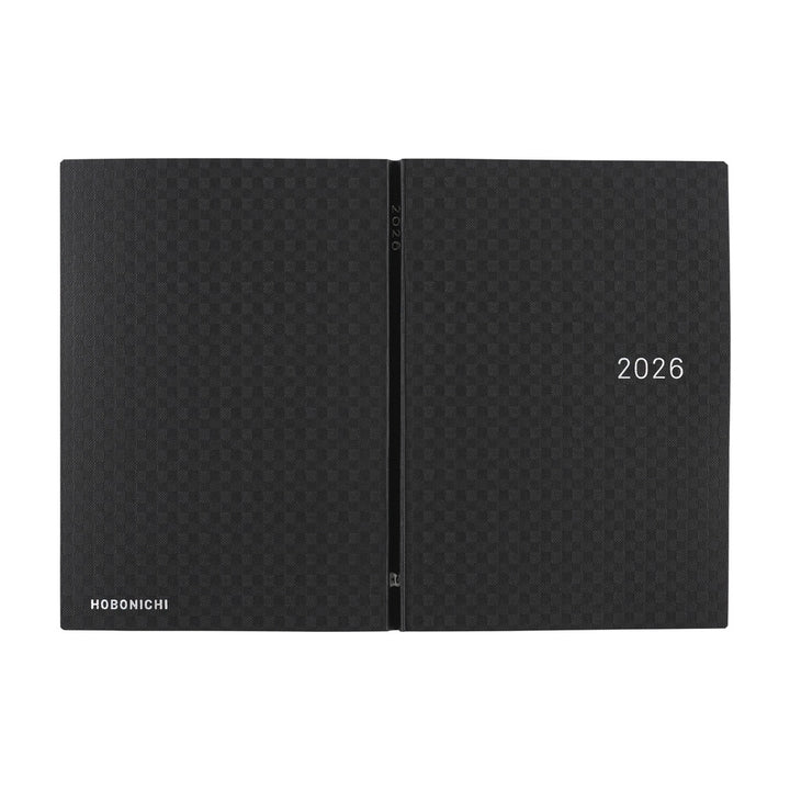 Hobonichi Techo 2026 A6 HON Planner | Paper Series: Black Gingham | English