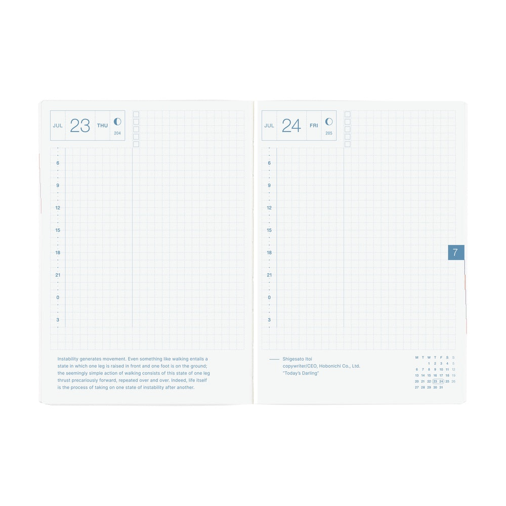 Hobonichi Techo 2026 A6 HON Planner | Paper Series: Black Gingham | English