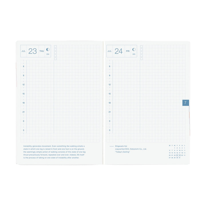 Hobonichi Techo 2026 A6 HON Planner | Paper Series: Black Gingham | English