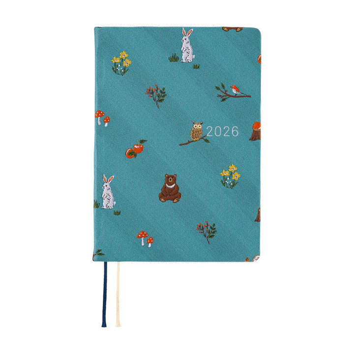 Hobonichi Techo 2026 A6 HON Planner | Bow & Tie: In the Forest | English