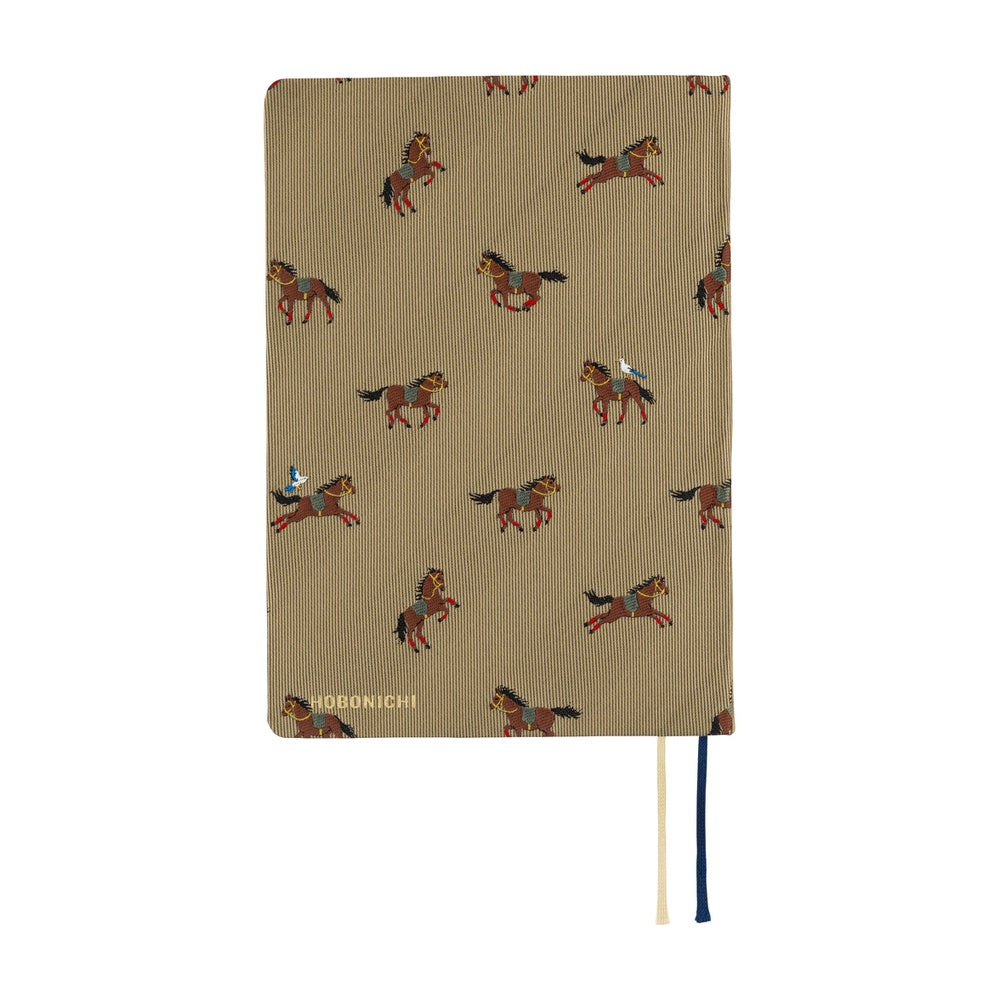 Hobonichi Techo 2026 A6 HON Planner | Bow & Tie: Galloping Horses | English