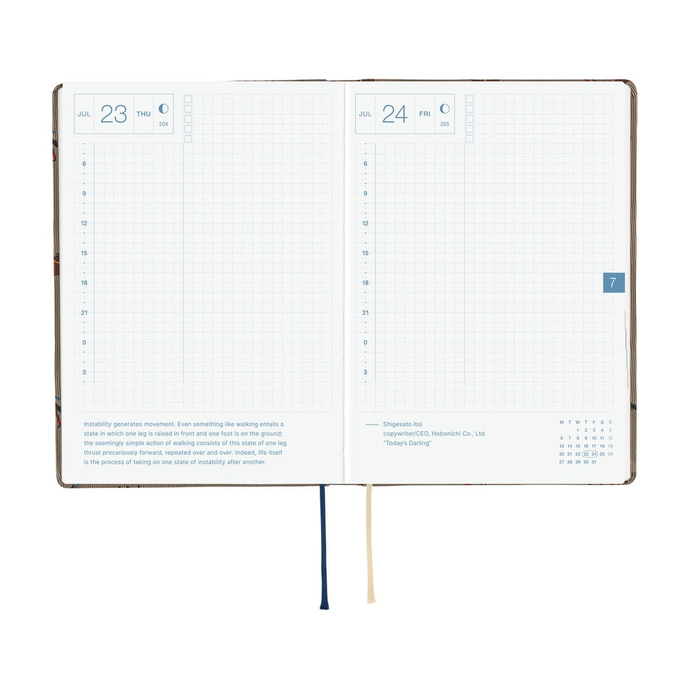 Hobonichi Techo 2026 A6 HON Planner | Bow & Tie: Galloping Horses | English