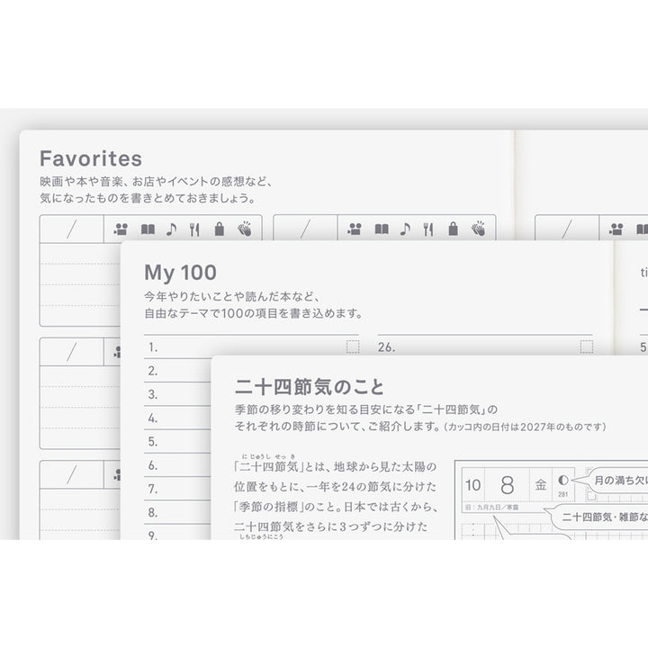 Hobonichi Techo 2027 A6 Original Avec Planner | Book Only | Japanese