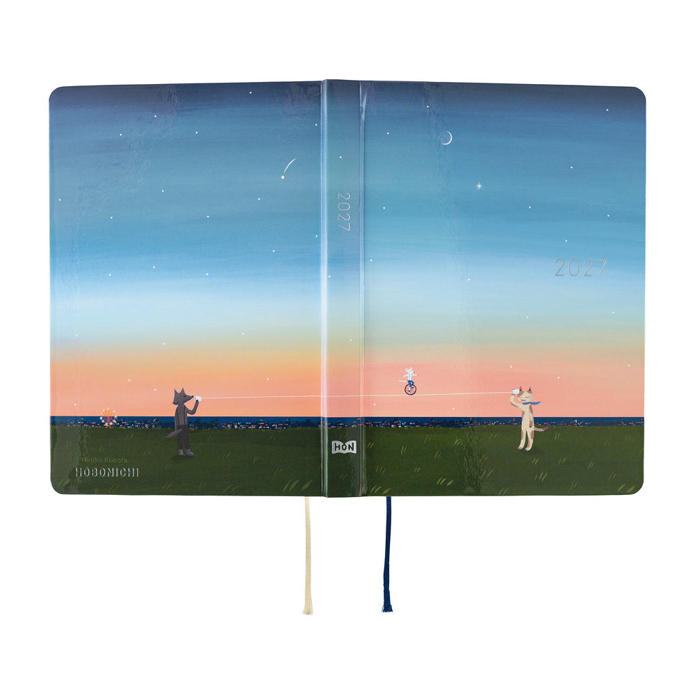 Hobonichi Techo 2027 A6 HON Planner | Hiroko Kubota: String Telephone Until the Moon is Full | English