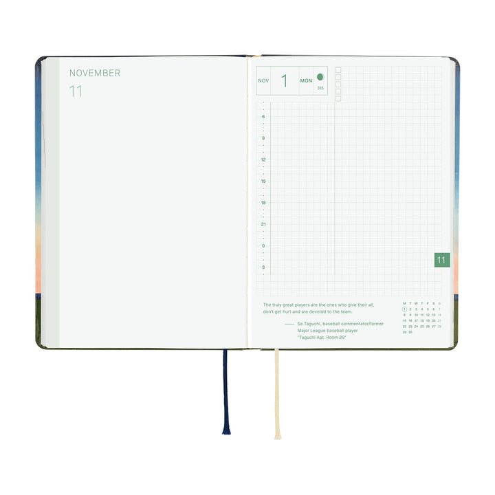Hobonichi Techo 2027 A6 HON Planner | Hiroko Kubota: String Telephone Until the Moon is Full | English