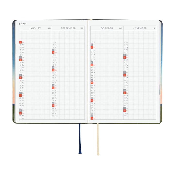 Hobonichi Techo 2027 A6 HON Planner | Hiroko Kubota: String Telephone Until the Moon is Full | English