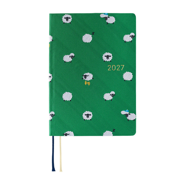 Hobonichi Techo 2027 A6 HON Planner | Bow & Tie: Sheep Sheep Sheep | English