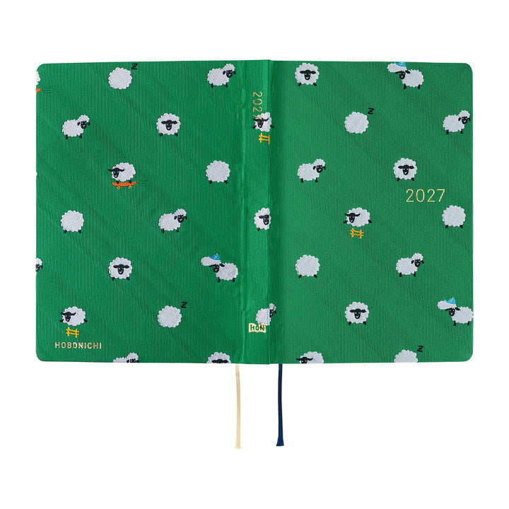 Hobonichi Techo 2027 A6 HON Planner | Bow & Tie: Sheep Sheep Sheep | English
