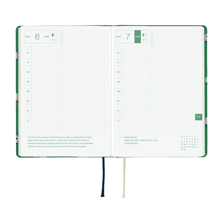 Hobonichi Techo 2027 A6 HON Planner | Bow & Tie: Sheep Sheep Sheep | English