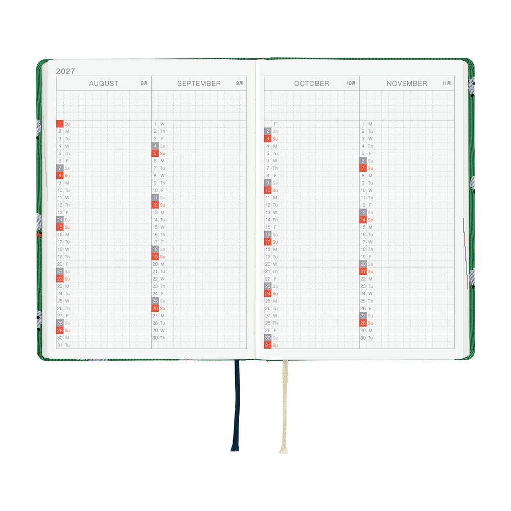 Hobonichi Techo 2027 A6 HON Planner | Bow & Tie: Sheep Sheep Sheep | English