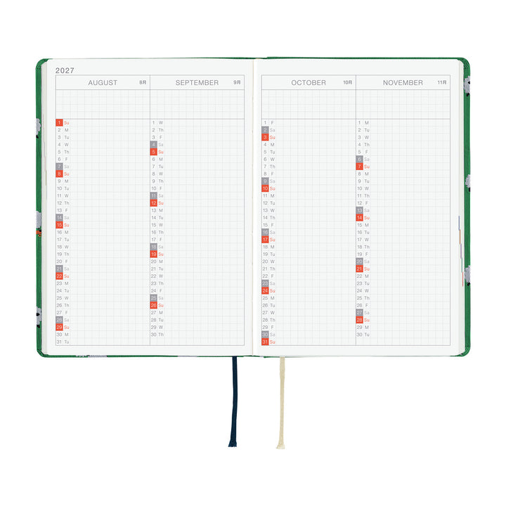 Hobonichi Techo 2027 A6 HON Planner | Bow & Tie: Sheep Sheep Sheep | English
