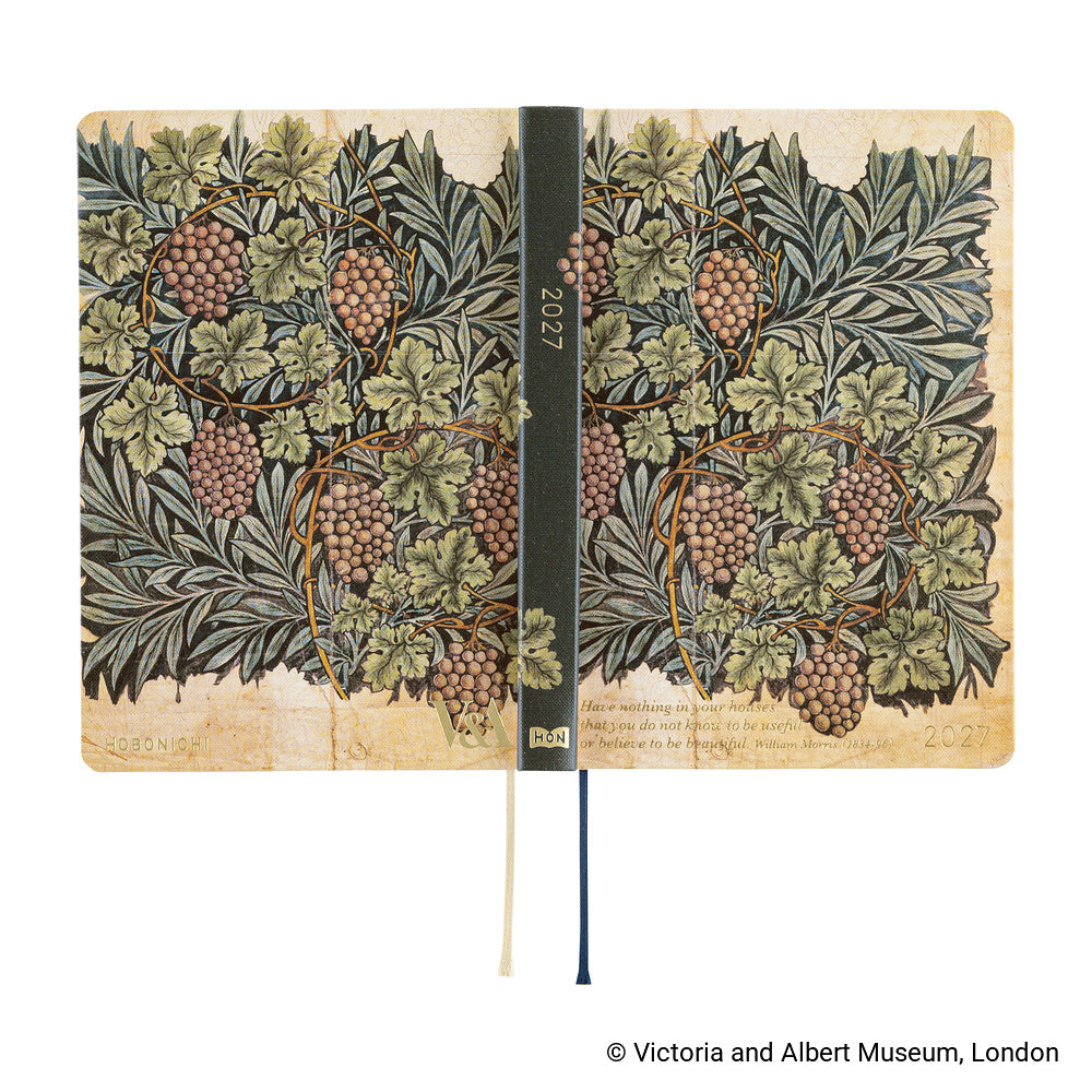Hobonichi Techo 2027 A6 HON Planner | V&A Series: Vine | English