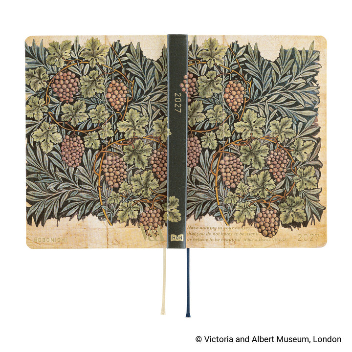 Hobonichi Techo 2027 A6 HON Planner | V&A Series: Vine | English