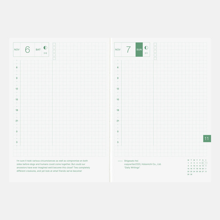 Hobonichi Techo 2027 A6 Original Planner | Book Only | English