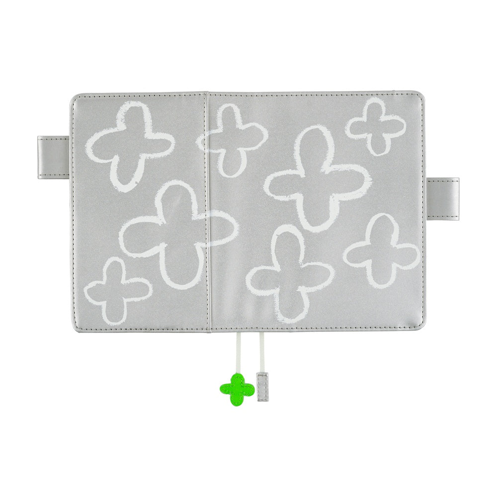 Hobonichi Techo A6 Original Cover with Spring Planner | Makoto Matsubayashi: Silver Flowers | Japanese April Start