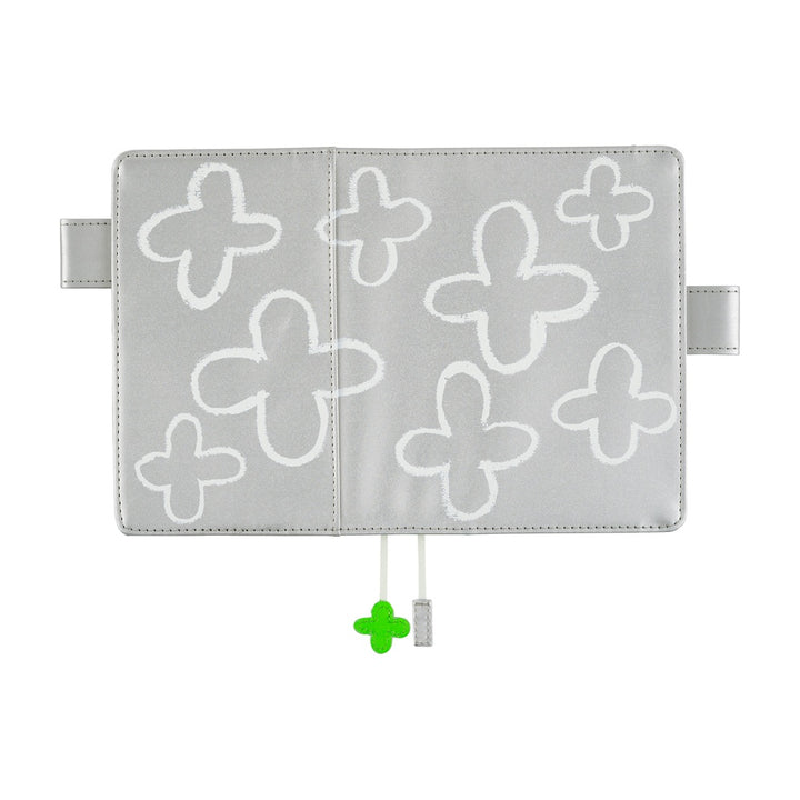 Hobonichi Techo A6 Original Cover with Spring Planner | Makoto Matsubayashi: Silver Flowers | Japanese April Start