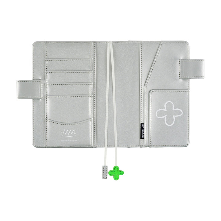 Hobonichi Techo A6 Original Cover with Spring Planner | Makoto Matsubayashi: Silver Flowers | Japanese April Start