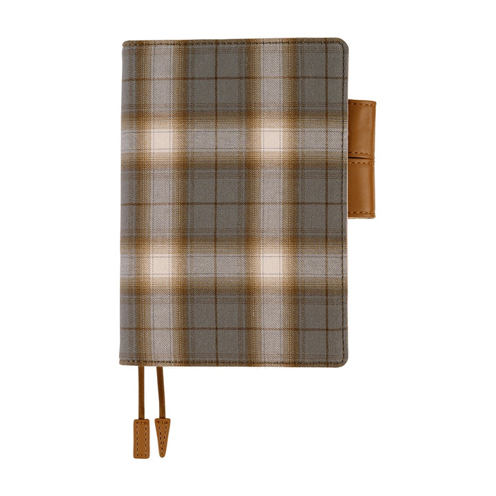 Hobonichi Techo A6 Original Cover with Planner | Shirt Fabric: Foggy Plaid | English Mon Start