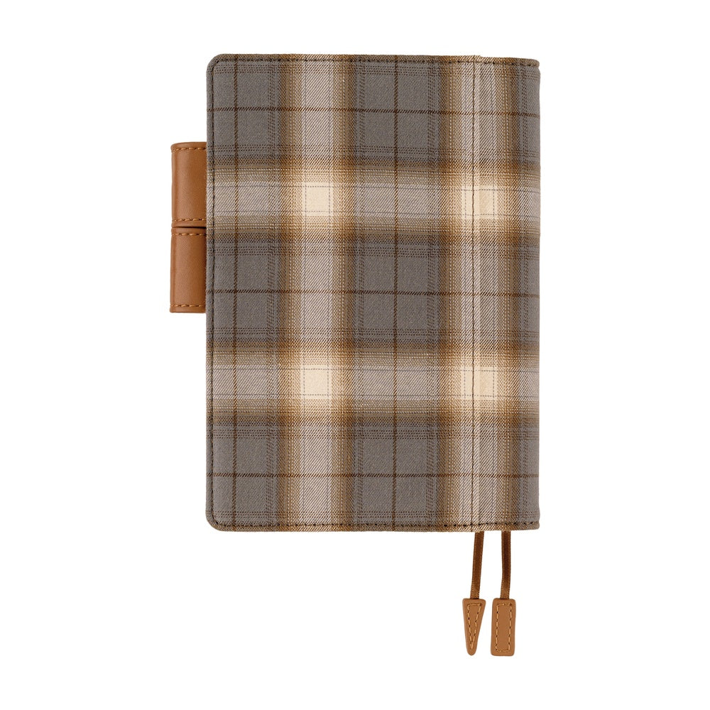 Hobonichi Techo A6 Original Cover with Planner | Shirt Fabric: Foggy Plaid | English Mon Start
