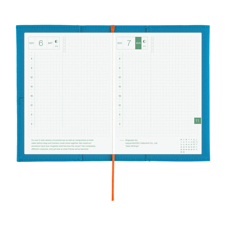 Hobonichi Techo A6 Original Cover | Folio: Ocean Blue