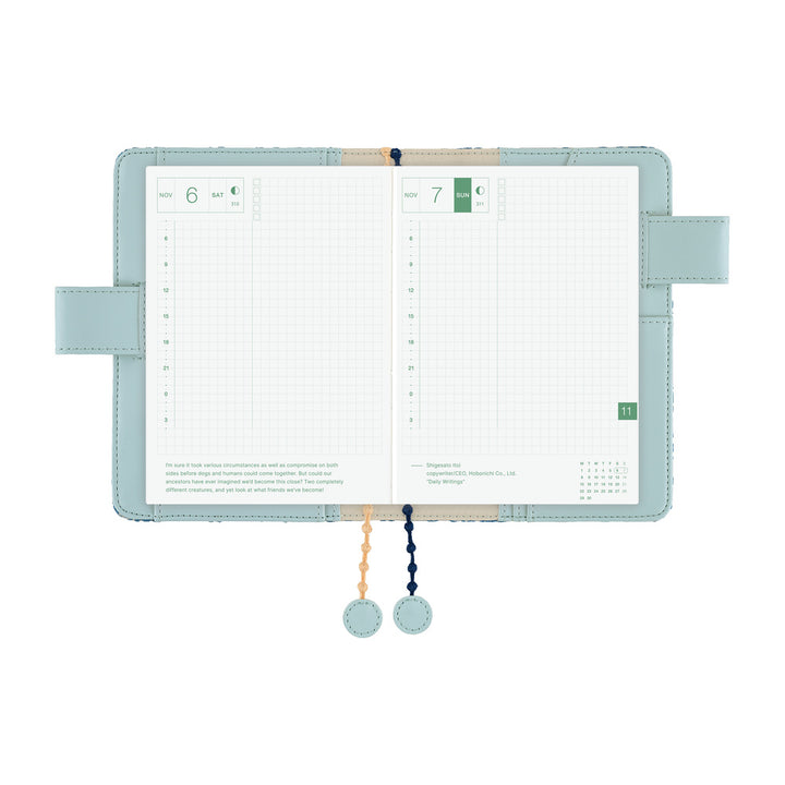 Hobonichi Techo A6 Original Cover | minä perhonen: felice (Blue)