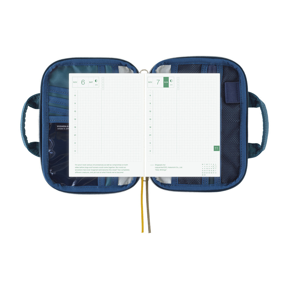Hobonichi Techo A6 Original Cover | POTR: Stride (Peacock Blue)