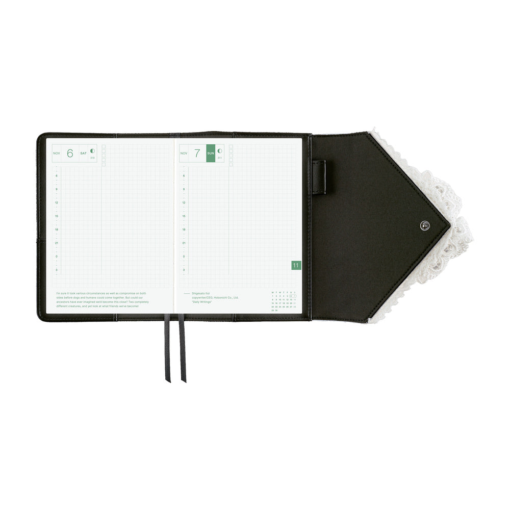 Hobonichi Techo A6 Original Cover | tanakadaisuke: White Handkerchief Diary