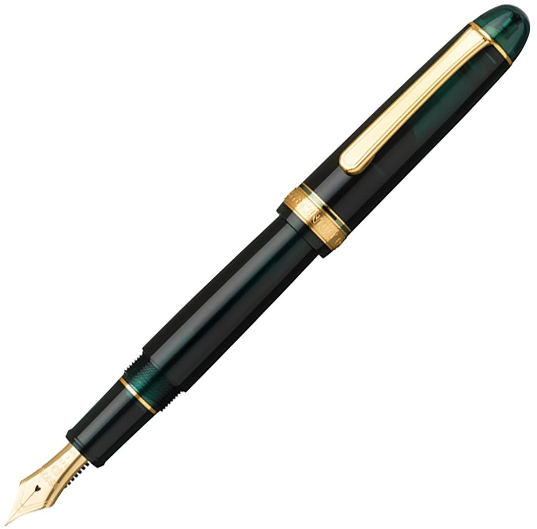 3776 Century Laurel Green Fountain Pen with Gold Trim