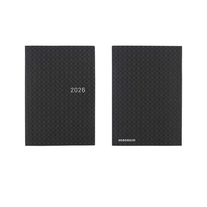 Hobonichi Techo 2026 A6 HON Planner | Paper Series: Black Gingham | English
