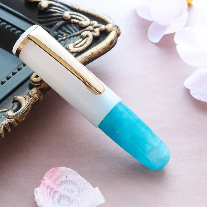 PuChiCo Mini Fountain Pen | Blue and White | 1xOnexWan Series