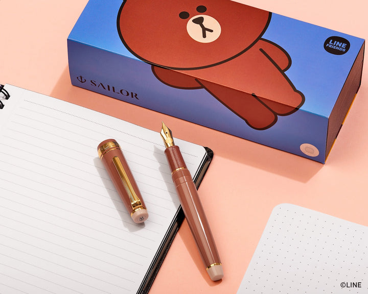 Pro Gear Slim Fountain Pen | LINE FRIENDS | BROWN