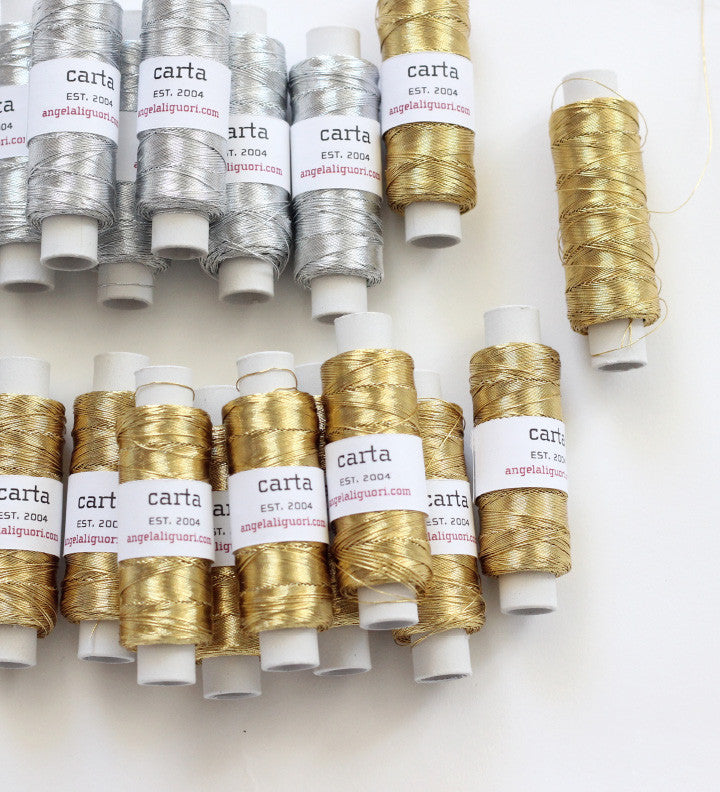 Gold Matte Thread Metallic Gold Thread – The Paper Mouse