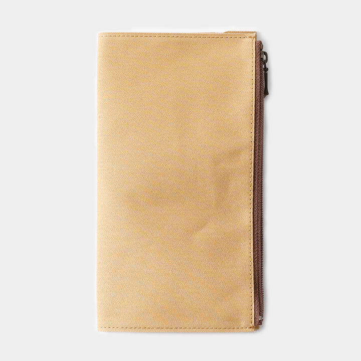 TRAVELER'S notebook Cotton Zipper Case | Regular Size | Beige