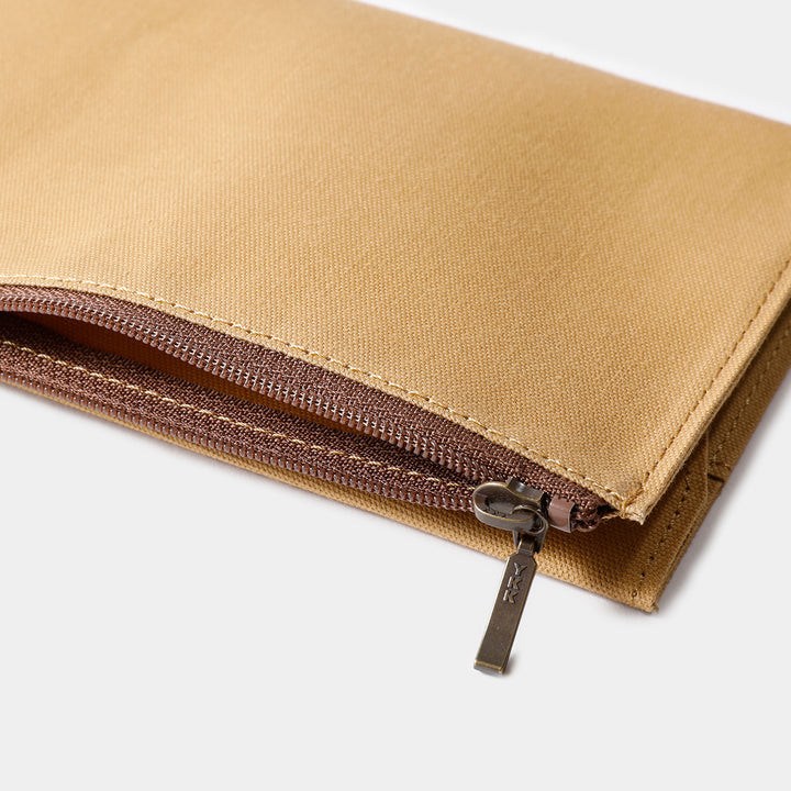 TRAVELER'S notebook Cotton Zipper Case | Regular Size | Beige
