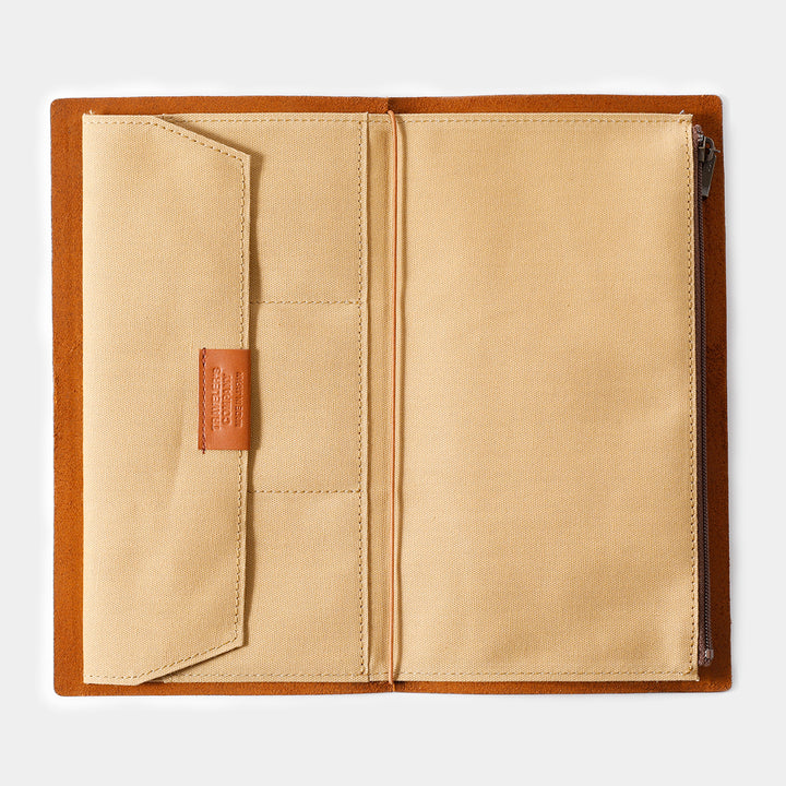TRAVELER'S notebook Cotton Zipper Case | Regular Size | Beige
