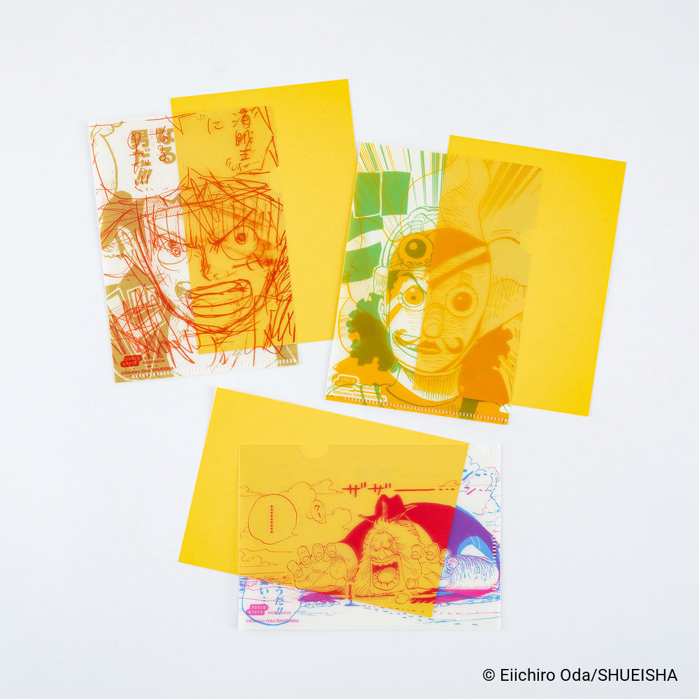 ONE PIECE magazine: Hobonichi Clear Folder Set of 3 for A6 Size