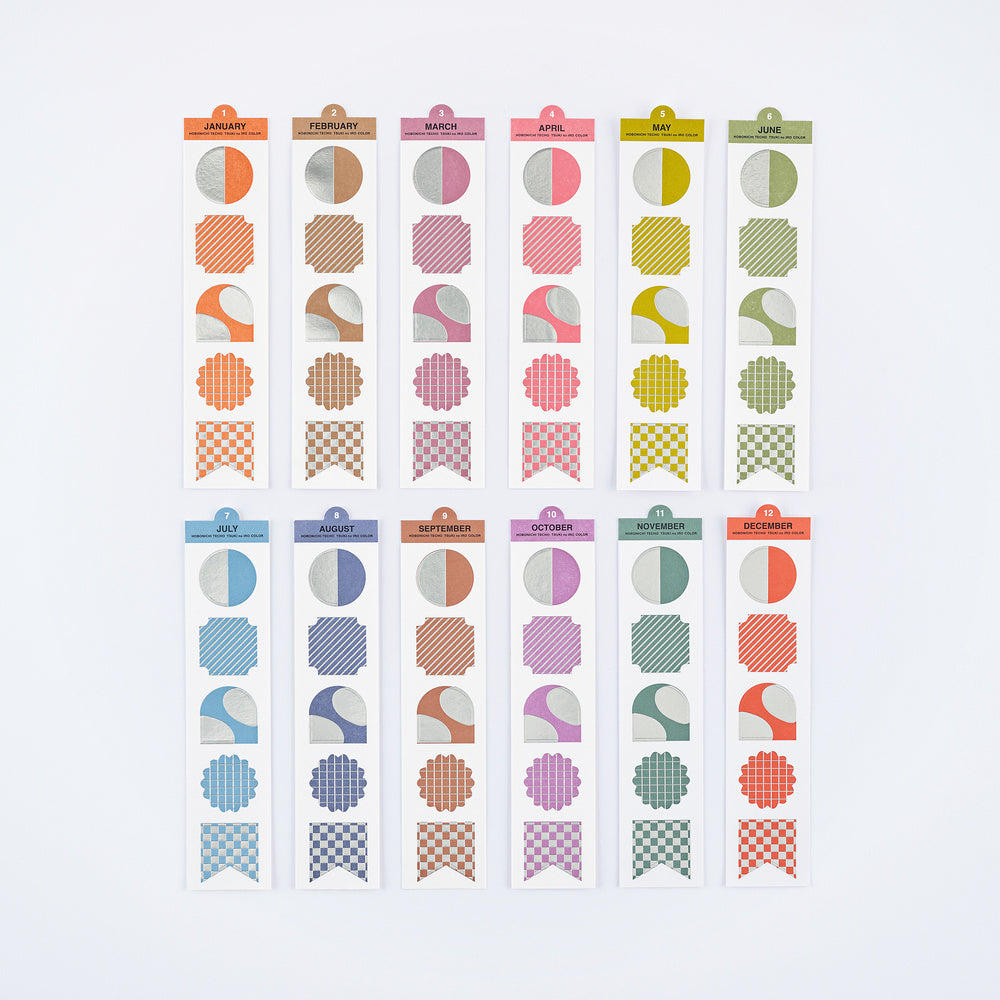 TSUKI no IRO: Bookmark-Style Foil-Pressed Stickers