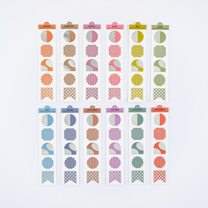 TSUKI no IRO: Bookmark-Style Foil-Pressed Stickers