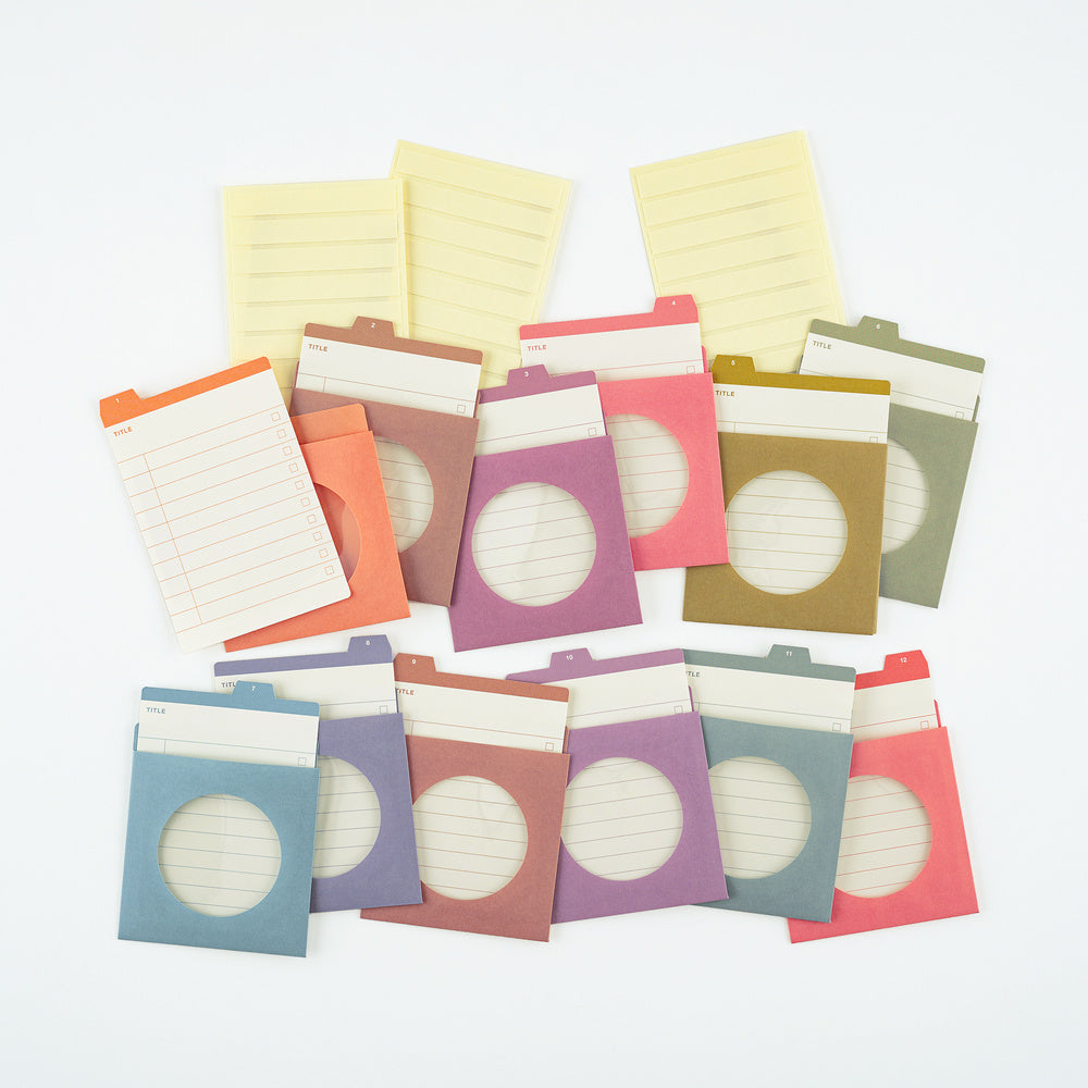 TSUKI no IRO: 12 Month Index Pockets