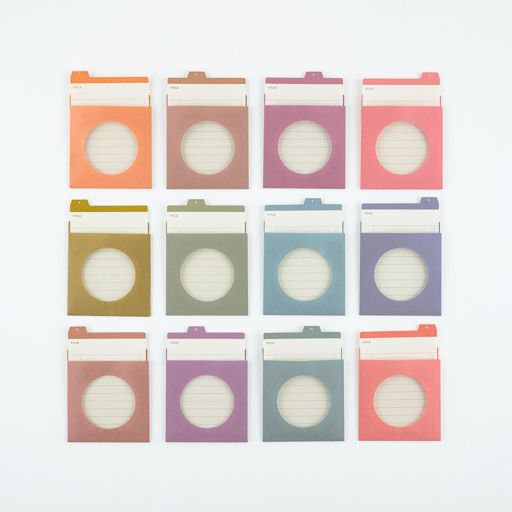 TSUKI no IRO: 12 Month Index Pockets