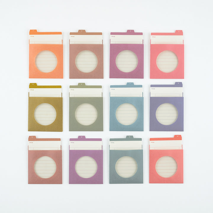 TSUKI no IRO: 12 Month Index Pockets